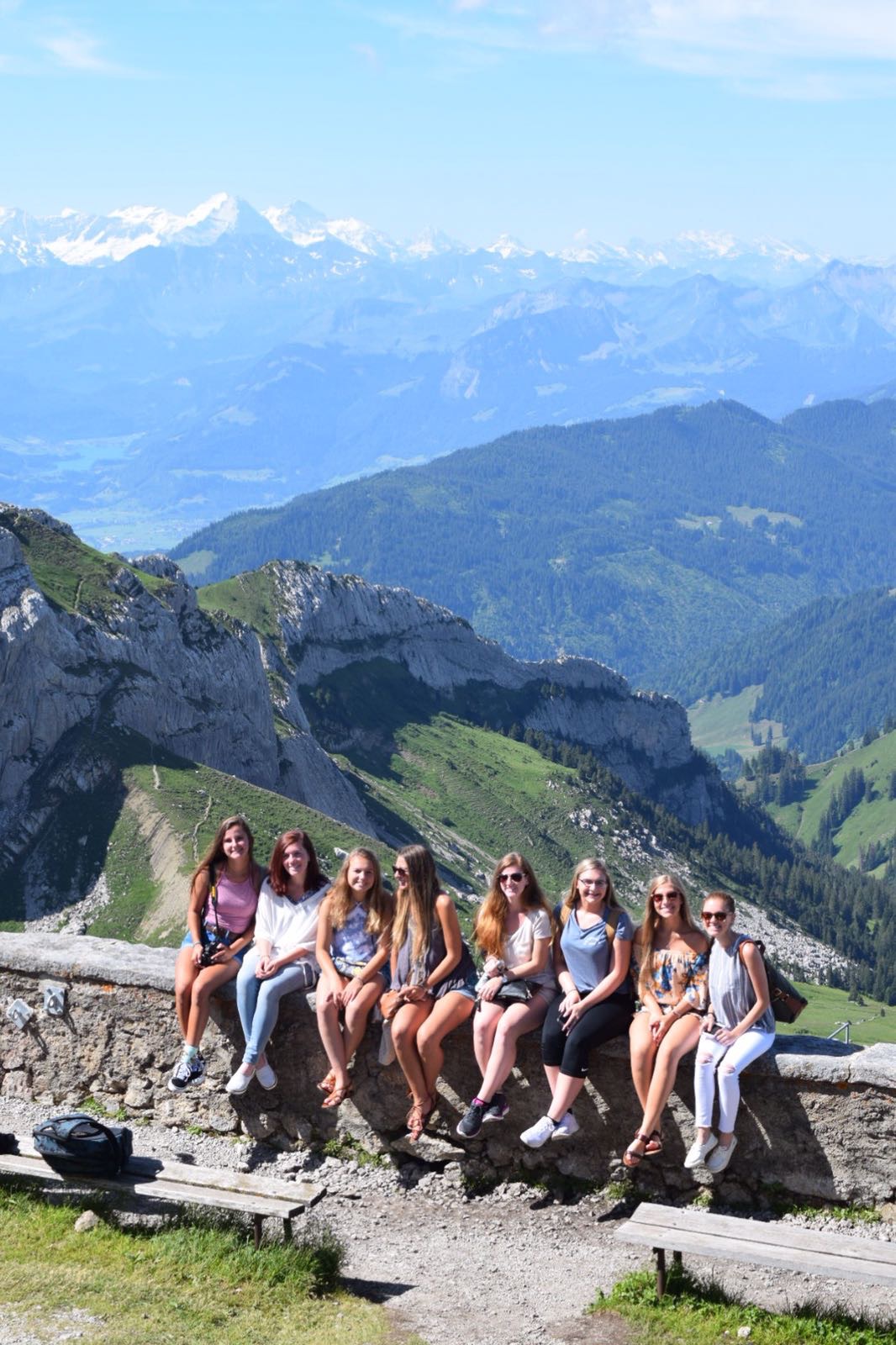 students on Mount Pilatus