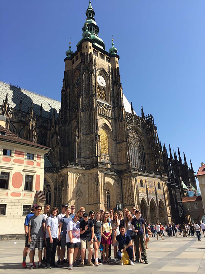 student group in Prague